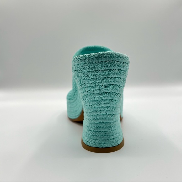 Bottega Veneta Women's Slide Platform Wedge Sandals Knit Fabric 40 - Picture 3 of 10